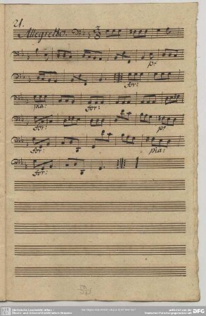 21. Allegretto, B-Dur