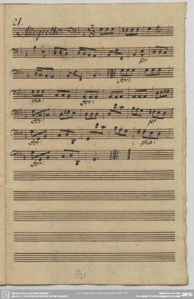 21. Allegretto, B-Dur
