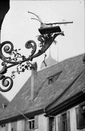 Biberach: Aushängeschild, "Goldener Pflug"