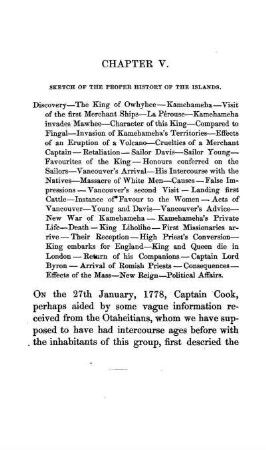 SKETCH OF THE PROPER HISTORY OF THE ISLANDS