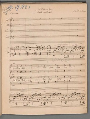 2 vierstimmige Balladen mit Klavier, op. 17 - BSB Mus.ms. 4692#Beibd.1