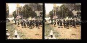 Landsknechte, Pfeifer, Trommler und Fahnenschwinger, Kaiserhuldigung, Wien