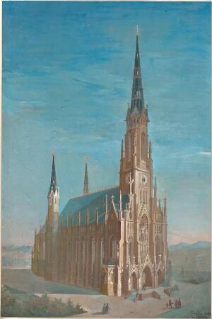 Berger, Mathias; München - Haidhausen; Pfarrkirche St. Johann Baptist - Perspektive