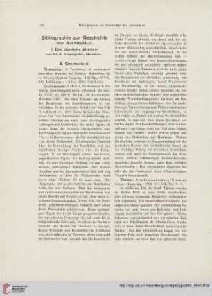Bibliographie zur Geschichte der Architektur