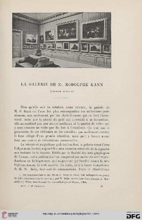 3. Pér. 25.1901: La galerie de M. Rodolphe Kann