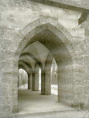 Fischer, Theodor; Hall / Tirol (Österreich); Postgebäude - Arkaden