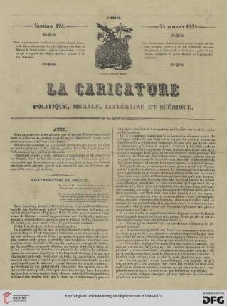 Numéro 194 (24 Juillet 1834)