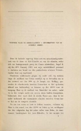 Reis naar de zuidoostereilanden, gedaan in 1865