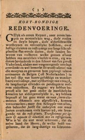 Kort-Bondige Redenvoeringe Over De Omwentelinge In Ons Nederland