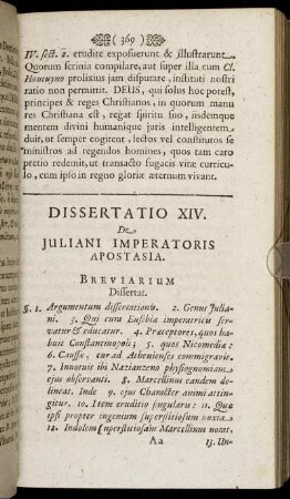 Dissertatio XIV.