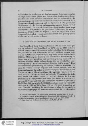 2. Gesellschaft und Staat der Wilhelminischen Zeit