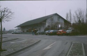 Ehingen Güterschuppen Ladegleis Laderampe Güterwagen Gepäckkarren