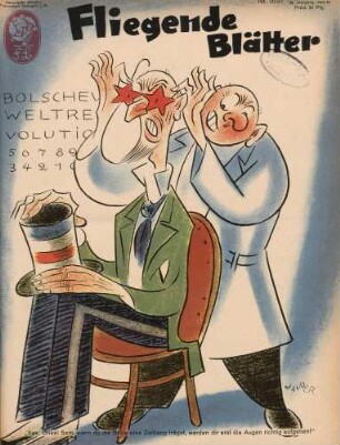 "Yes, Onkel Sam, wenn du die Brille eine Zeitlang trägst, werden dir erst die Augen richtig aufgehen!"