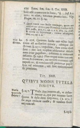 Tit. XXII. Qvibvs Modis Tvtela Finitvr.