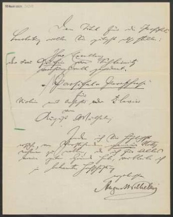 Brief an B. Schott's Söhne : 19.08.1883