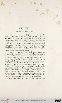 Chapter I: Birth and Education