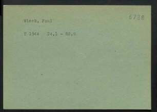 Wieck, Paul