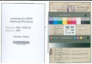 Entnazifizierung Heinz Heinke , geb. 02.05.1901 (Architekt)