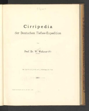 Cirripedia der Deutschen Tiefsee-Expedition.