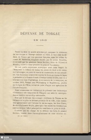 Défense de Torgau en 1813