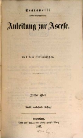 Anleitung zur Ascese : aus dem Italienischen, 3