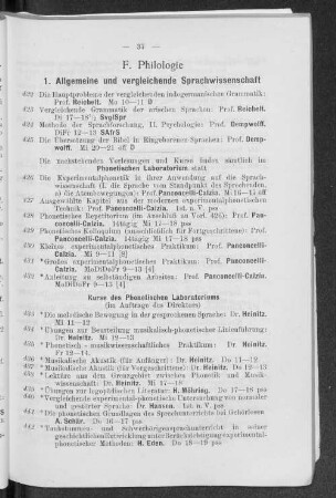 F. Philologie