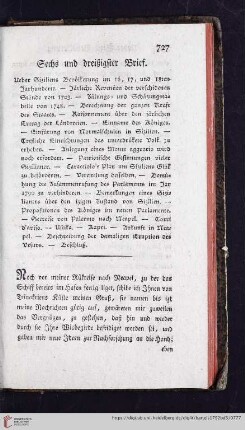 Sechs und dreißigster Brief