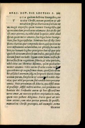 Eras. Rot. Pio Lectori S.