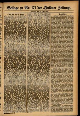 Zweite Ausgabe vom Sonntag, den 29. Juli 1894.