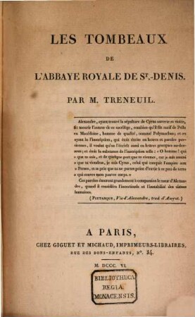 Les tombeaux