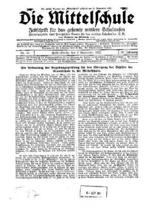 Die Bedeutung der Begabungsprüfung für den Übergang der Schüler der Grundschule in die Mittelschule