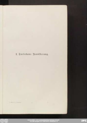 I. Turkestans Bevölkerung.