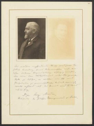 Dr. jur. Georg Minden, Vorsitzender der Jüdischen Reformgemeinde zu Berlin
