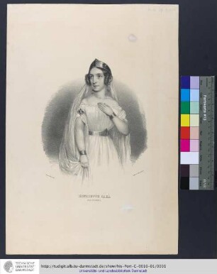 Henriette Carl als Norma / Faust Herr lith.