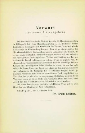Vorwort des neuen Herausgebers