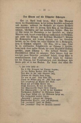 Der Sturm auf die Düppeler Schanzen
