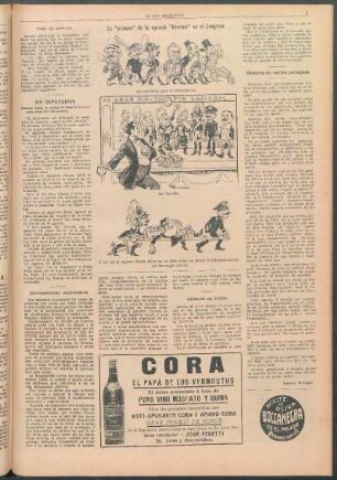La "primera" de la opereta "Garreau" en el Congreso