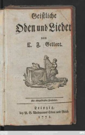 Geistliche Oden und Lieder