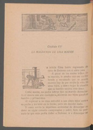 Capítulo VII - La maldición de una madre