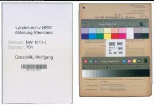 Entnazifizierung Wolfgang Czeschlik , geb. 03.05.1914 (Vermessungsingenieur)