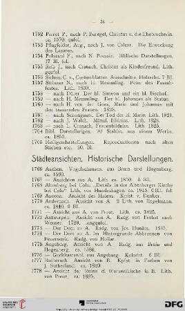 Städteansichten, Historische Darstellungen (Nr. 1766-1946)