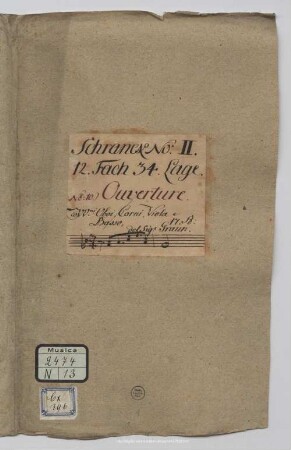 Overtures. Excerpts - Mus.2474-N-13 : orch - F; GraunWV A:XI:3