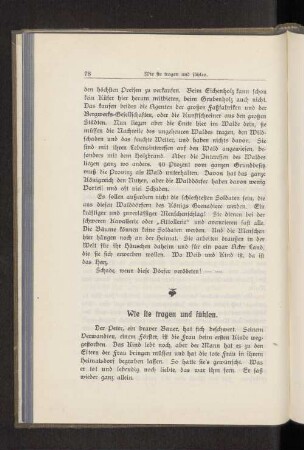 Wie sie tragen und fühlen.