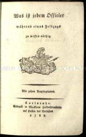 Handbuch für Offiziere im Feld