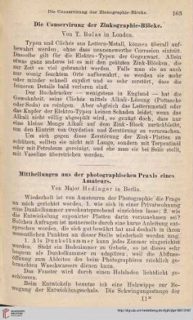 1: Mittheilungen aus der photographischen Praxis eines Amateurs