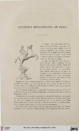 2. Pér. 12.1875: Exposition rétrospective de Nancy