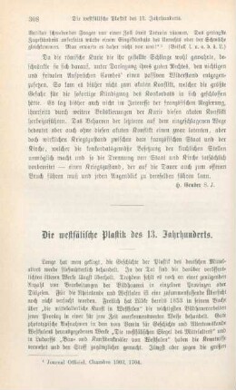 308-328 Die westfälische Plastik des 13. Jahrhunderts
