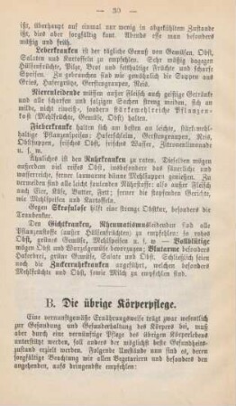 B. Die übrige Körperpflege