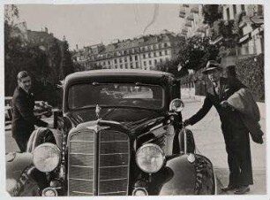 Anthony Eden und Hugh Wilson in Genf. links: Anthony Eden, rechts: Hugh Wilson