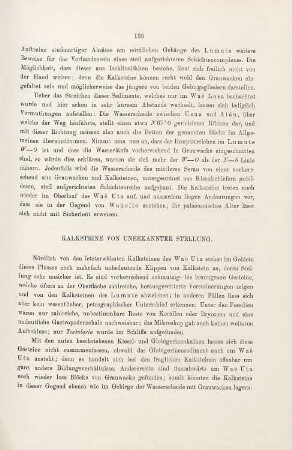 Kalksteine von unbekannter Stellung